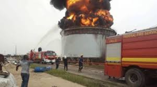 Fire guts NNPC tank farm in Lagos