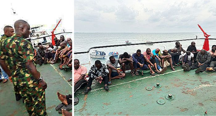Navy Arrests 17 Suspects, Intercepts Vessel With Stolen Crude In Ondo
