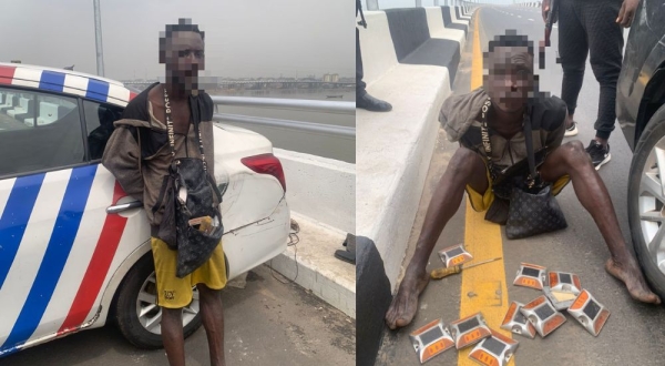 18-Year-Old Arrested While Removing Stud Light On Third Mainland Bridge