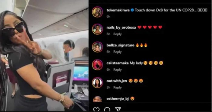 Toke Makinwa Reacts After Nigerians Dragged Her For Going to Dubai With Tinubu As &#039;Item 7&#039;