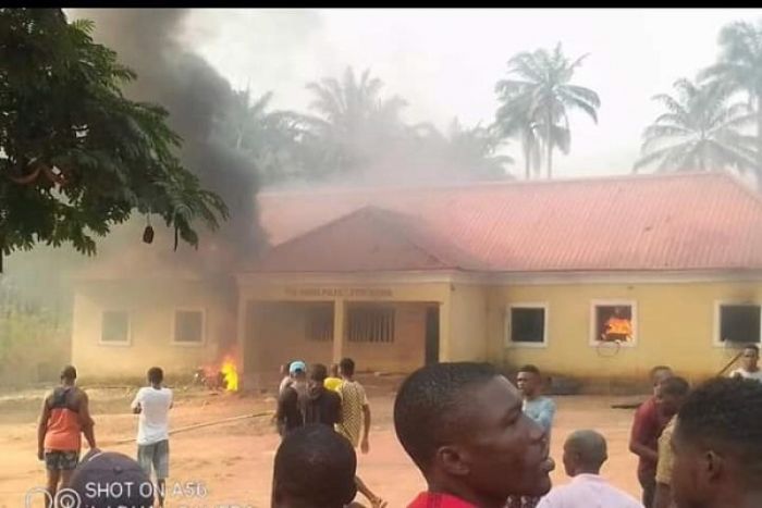 Hoodlums attack council HQs, burn police station in Anambra