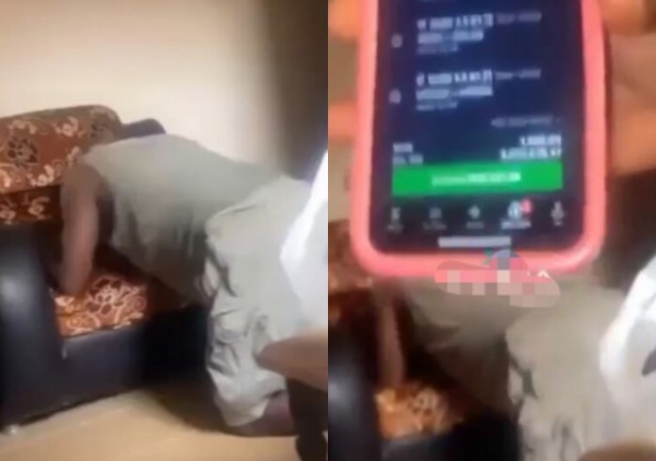 VIDEO: Nigerian father turns to prayer as daughter eyes N5 million Sports bet win