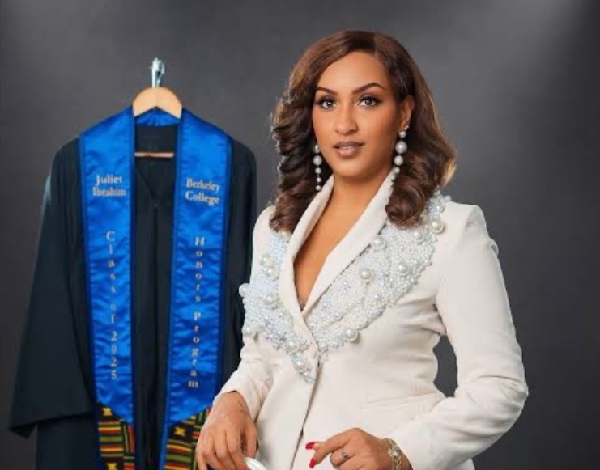 Juliet Ibrahim bags first degree in marketing communications at 39