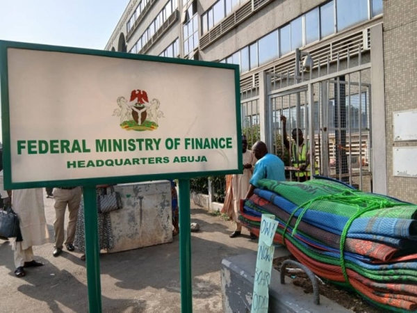 Retired Military Personnel Protest At Finance Ministry Over Unpaid Entitlements