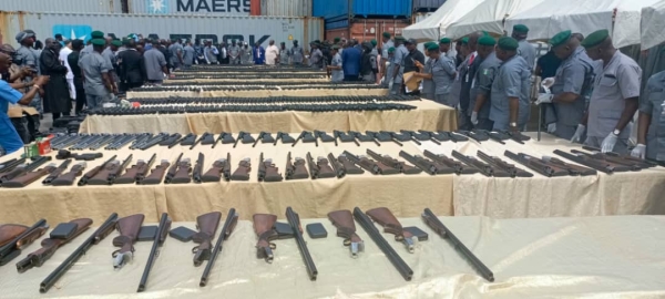 Customs intercept containers carrying arms worth N13.9bn