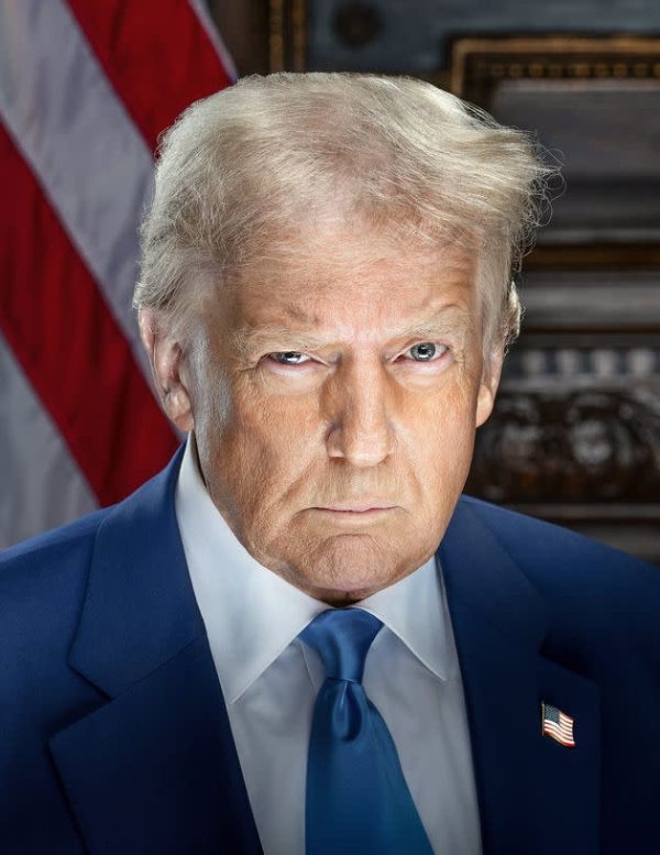 Trump's Official New Portrait Seems Ominously Familiar To Concerned Social Media Users