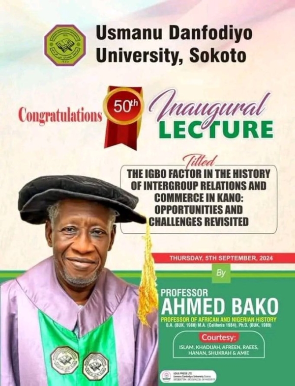 FOSAD Decries Anti-Igbo Narratives in Prof Ahmed Bako's Inaugural Lecture at Usman Danfodio University